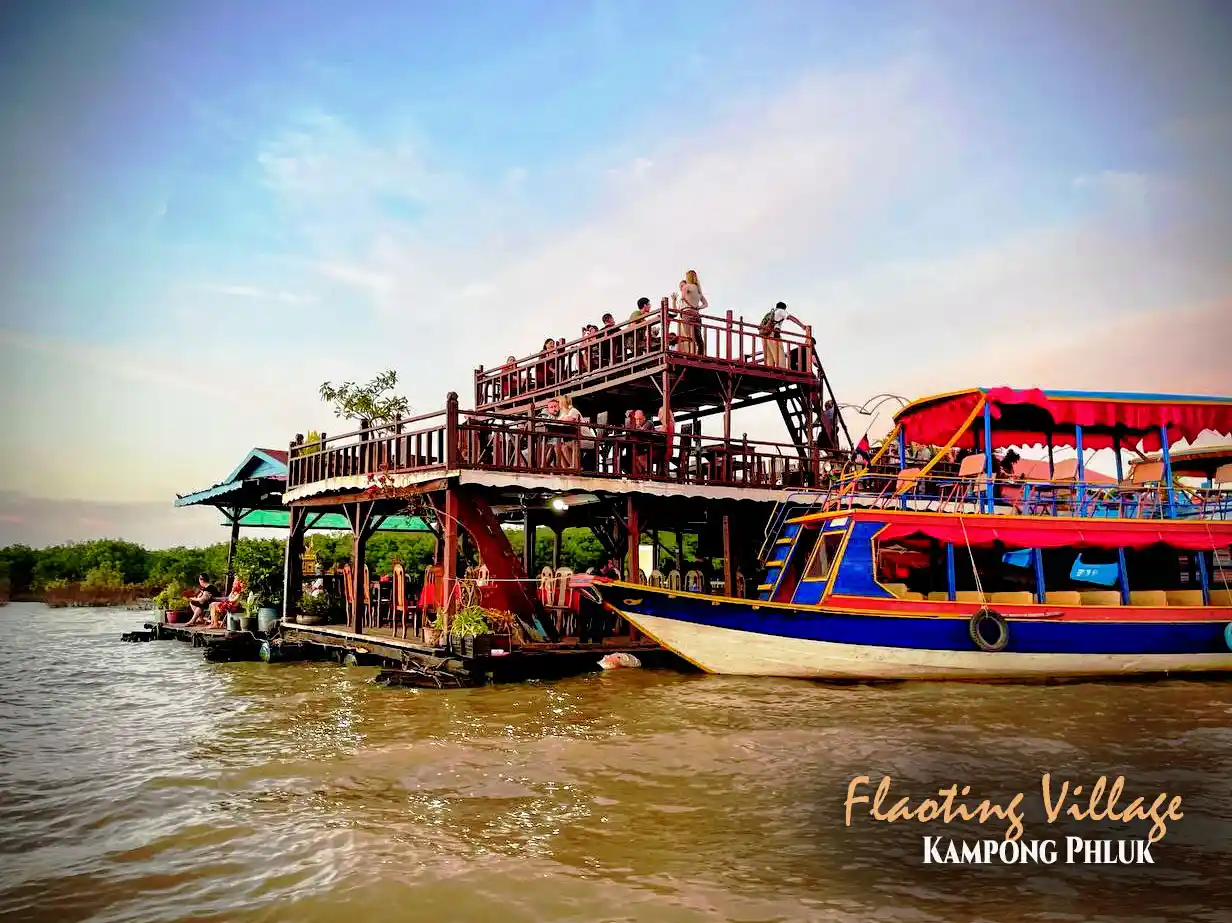 Authentic Tonlé Sap Floating Village Life and Stilted Houses in Cambodia