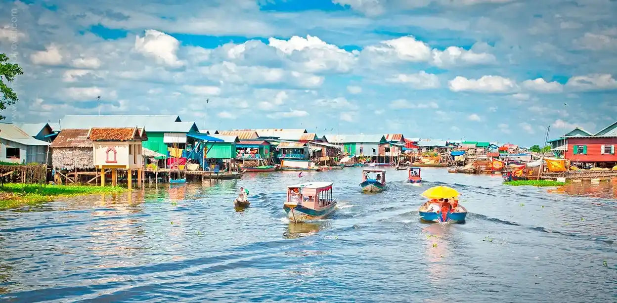 Authentic Watery Worlds and Stilted Houses of Tonle Sap Floating Villages