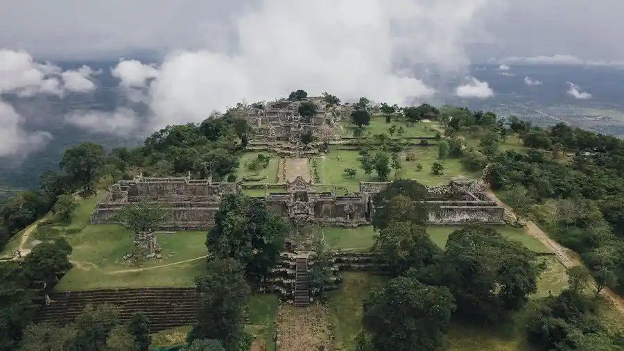 Majestic Preah Vihear Temple Situated on the Dângrêk Mountains