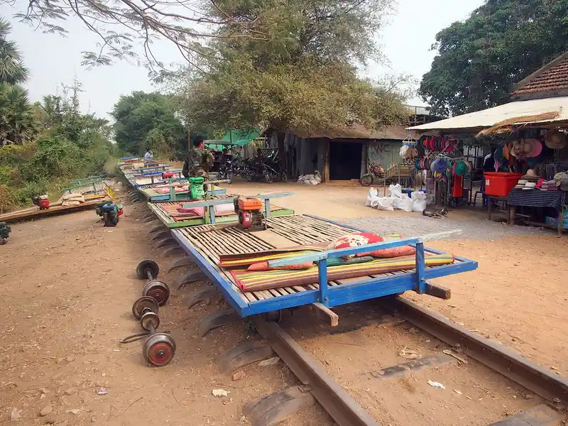 Legendary Bamboo Train in Battambang - A Thrilling Journey Through Time with ADT