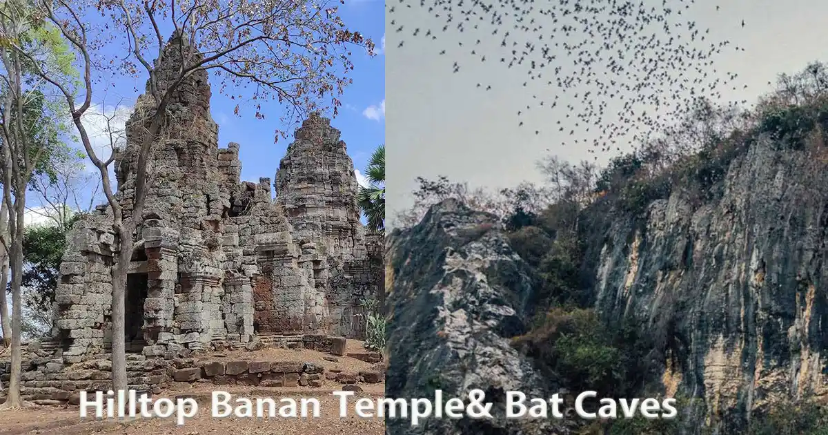 Ancient Phnom Banan Hilltop Temple Overlooking the Battambang Plains