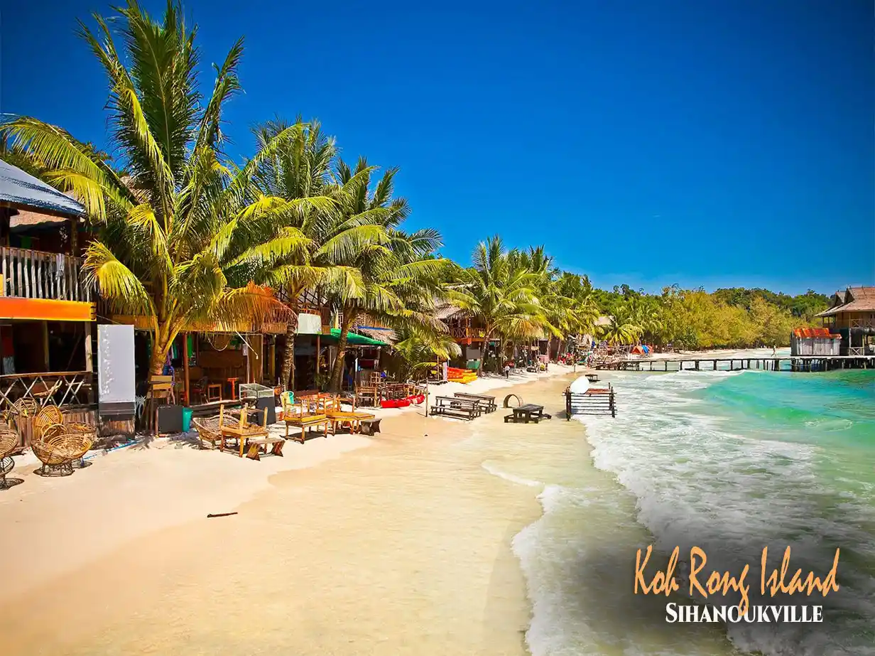 Pristine White Sand Beaches and Crystal Clear Waters of Koh Rong Island